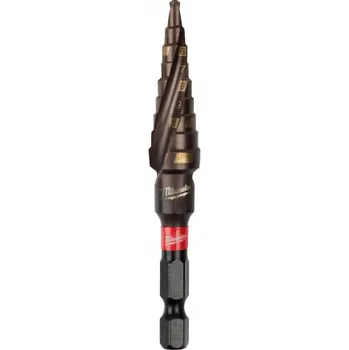 Dílna MILWAUKEE Stupňovité vrtáky SHOCKWAVE IMPACT DUTY 4 – 12 mm / 1″ 48899261