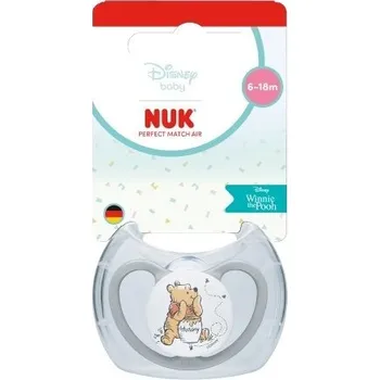 dudlíky NUK Perfect Match AIR dudlík DISNEY Medvídek Pú 6-18 měsíců 1ks