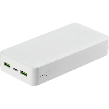 Powerbanka TRONIC® Powerbanka 20 000 mAh USB-C PD, USB-A, Smart Fast Charge (bílá)