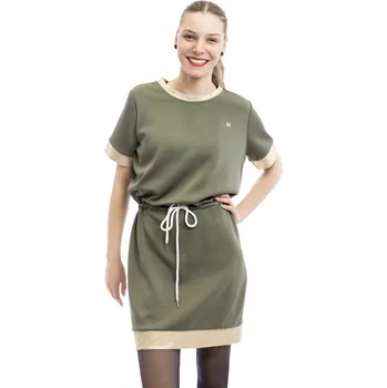 Dámské oblečení Italy fashion Úpletové šaty MIRANDA Barva: Khaki, Velikost: UNI: S-L