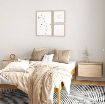 vidaXL Nástěnné skříňky 2 ks 60 x 30 x 35 cm masivní borové dřevo