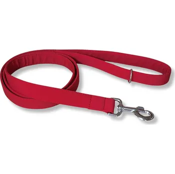 Vodítko pro psa Softshellové vodítko pro malá plemena - ČERVENÁ, 1 m, Karabina 66 mm - pro malá plemena - černá