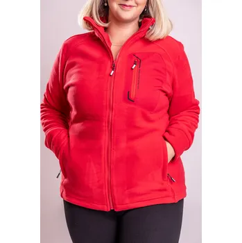 Pánská mikina Temster Fleesová vyteplená mikina DREAM Barva: Červená, Velikost: 4XL