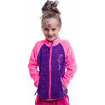 Chlapecká mikina KUGO fleesová mikina pro holky- malá řada s medvídkem [FM8883] Barva: Šedá, Velikost: 116