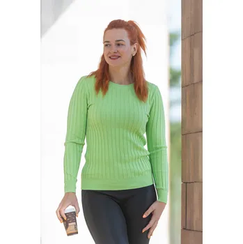Dámský svetr F.J.J. Dámský svetr LIANA [24508] Barva: Limetková, Velikost: UNI: S-XL