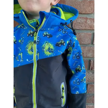 Chlapecká bunda Kugo Softshellová bunda s fleesem uvnitř [HK5603] Barva: Tmavě modrá, Velikost: 128