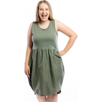 Dámské šaty Italy fashion Letní šaty MARLA Barva: Khaki, Velikost: UNI: L-2XL