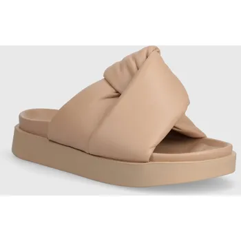 Dámská obuv Kožené pantofle Inuikii Soft Crossed 70104.140.Beige béžová 12X, EUR 38