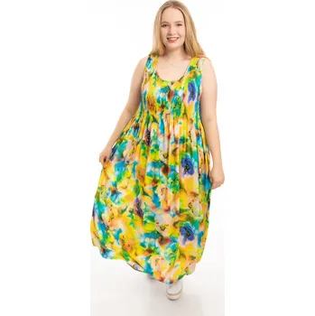 Dámské šaty Benter Dlouhé šaty COCO [16608] Barva: Zelená, Velikost: UNI: XL-5XL