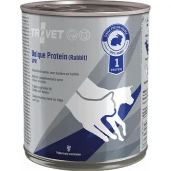 TROVET Unique Protein UPR Rabbit - mokré krmivo pro psy a kočky - 800g