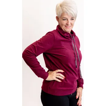 Dámská mikina Temster Dámská mikina SAMMY Barva: Vínová, Velikost: 2XL