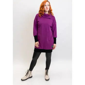 Dámské šaty Italy fashion Mikinošaty GLAMOROUS Barva: Fialová, Velikost: UNI: M-XL