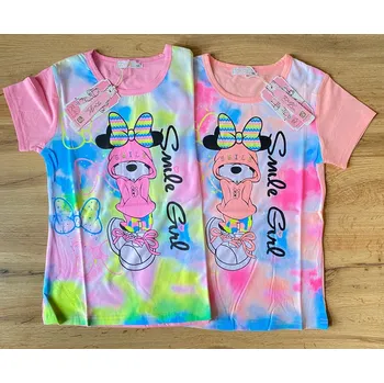 Chlapecké tričko KUGO holčičí tričko s krátkým rukávem - Minie Barva: Oranžová, Velikost: 164