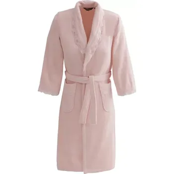 Dámský župan Soft Cotton Dámský elegantní župan FREYA v dárkovém balení, Růžová, 420 g / m², Česaná prémiová bavlna 100%, Dlouhý - vel. S