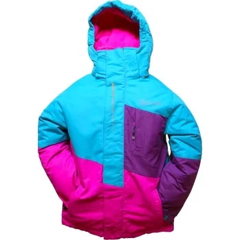 Dívčí bunda ZIMNÍ BUNDA HA-04-VEL104-164 Velikost: 152/158, Barva: Tyrkysová/fialová