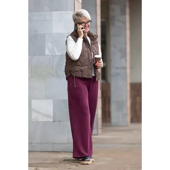 Dámská vesta DALEF Dámská krátká vesta CHERY [24701] Barva: Hnědá, Velikost: XL