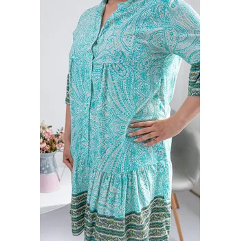 Dámské šaty Italy fashion Vzdušné šaty IZABELA Barva: Modrá, Velikost: UNI - L-2XL