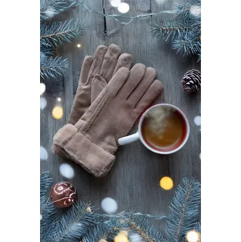 Rukavice Orchidej Dámské prstové rukavice DALIA Barva: Béžová