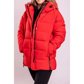 Dámská bunda Temster Zimní bunda CITY [23935] Barva: Červená, Velikost: 3XL