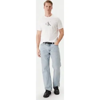 Pánská móda Calvin Klein T-Shirt LV04RF853G Bílá Regular Fit XL