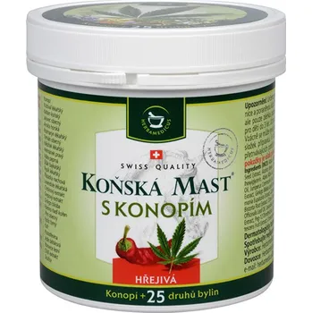Bylinná léčivá mast Koňská mast hřejivá s konopím 250 ml