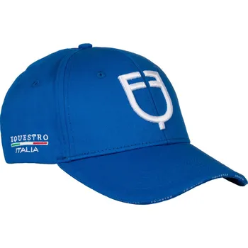 Kšiltovka EQUESTRO Kšiltovka X Fise Equestro, unisex, azzurro savoia