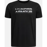 Under Armour Chlapecké tričko UA B TECH SPILT LOGO S 1390280-002 Černá 160-164