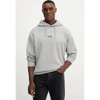 Pánská mikina Bavlněná mikina United Colors of Benetton 3Y9YU201Y šedá 90X, vel. S