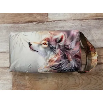 Kosmetická taštička digitální tisk (bavlna) - 22 x 12 x 8 cm - Vlk