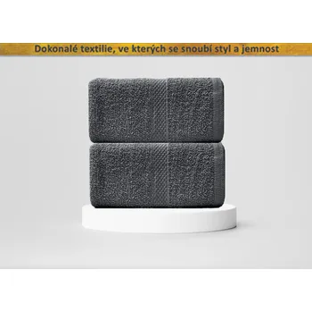 Ručník Top textil Ručník Ekonom 50x90 cm tmavě šedý