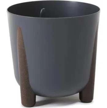 Květináč LAMELA, Květináč Frida ECO průměr 30 cm, antracit LAMELA