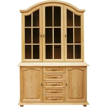 Příborník a kredenc Stylový Příborník z borovice - Vitrína VENEZIA VZ-003