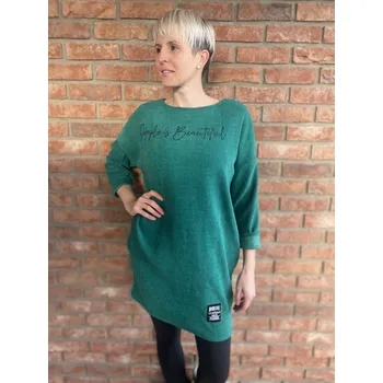 Dámské šaty Italy fashion Šaty BEAUTY Barva: Hnědá, Velikost: L/XL