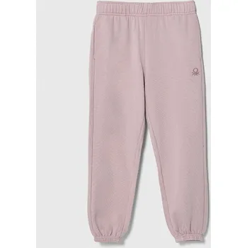 Dětská móda Dětské bavlněné tepláky United Colors of Benetton x Disney 3J68CF04K.G.SEASONAL fialová 04X, vel. 160