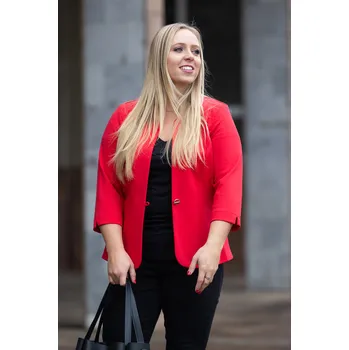 Dámské sako MAGWA Krátké sako MAGDA Barva: Červená, Velikost: 46