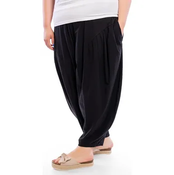 Dámské kalhoty Italy fashion Dámské harémové kalhoty ROBIE Barva: Černá, Velikost: UNI: L-3XL