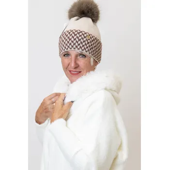 Čepice Italy fashion Zimní čepice ELIS Barva: Hnědá, Velikost: UNI