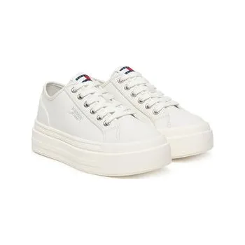 Dámské tenisky Sneakersy Tommy Jeans Tjw Flatform Sneaker Ltr EN0EN02964 Écru 38