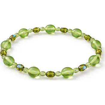 Náramek Světle zelený bižuterní náramek Zill