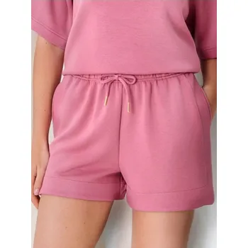 Dámské oblečení Sinsay - Teplákové šortky s tkaničkou soft touch - světle fialová - 4247Z-34X - 4247Z-34X-XS