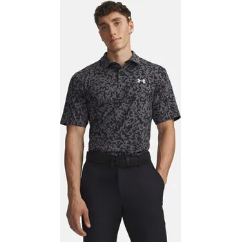 Pánské tričko Under Armour Pánské tričko UA T2G Printed Polo-BLK 1383715-005 Černá MD