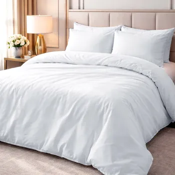 Povlečení BAVLNĚNÉ POVLEČENÍ SMOOTH 200X220 CM BÍLÉ