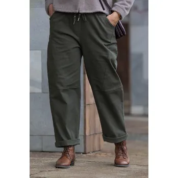 Dámské kalhoty Italy fashion Džínové kalhoty ROS Barva: Khaki, Velikost: UNI: M-XL