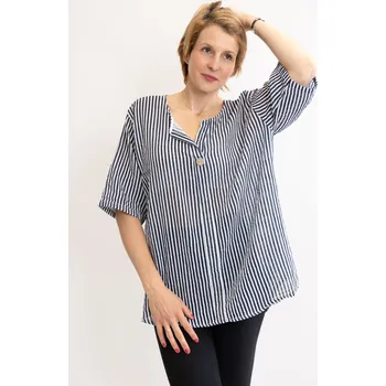 Pánská košile Italy fashion Košile NATURE Barva: Tmavě modrá, Velikost: UNI: M-2XL