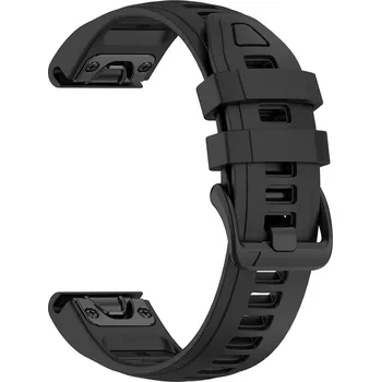 Ostatní příslušenství k chytrým hodinkám VSECHNONAMOBIL 131631 SPORTY QUICK FIT Vyměnitelný silikonový řemínek Garmin - šířka 20mm černý