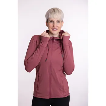 Dámské oblečení WOLF sportovní dámská mikina BE-FIT Barva: Tmavě růžová, Velikost: 2XL
