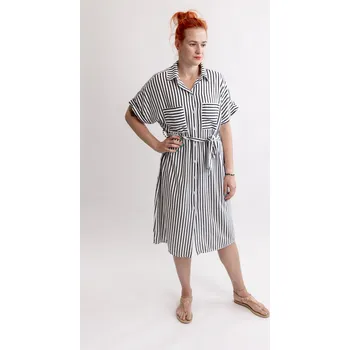 Dámské šaty Italy fashion Šaty RUBIKON Barva: Černá, Velikost: UNI - L-2XL