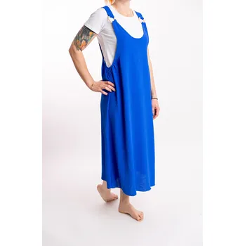 Dámské šaty Italy fashion Dlouhé šaty WOOD mini Barva: Modrá, Velikost: UNI - M-XL