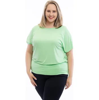 Italy fashion Dámské tričko HAYLEY short Barva: Neonově zelená, Velikost: UNI: XL/2XL