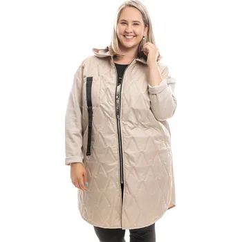 Italy fashion Dámská bunda FUEGO Barva: Krémová, Velikost: UNI: 2XL-4XL